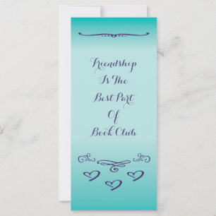 Carte Book Club - Amitié Book Marker