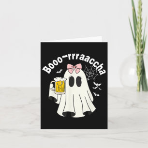 Carte Booo-rrraaccha Funny Ghost Bière Halloween Éffraya