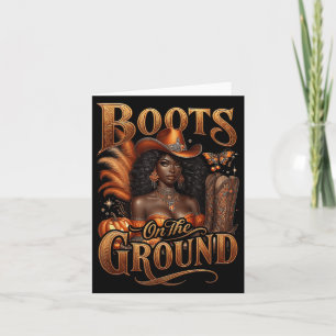 Carte Boot Occidental Halloween Bottes Cowgirl Sur Le Te
