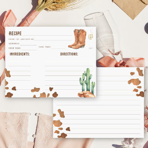 Carte Boots et bubbly Bridal douche recette