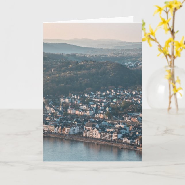 Carte Boppard Allemagne (Fleur jaune)