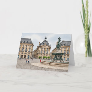 Carte Bordeaux France Aquarelle