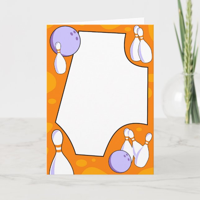 Carte Bordure de Bowling (Devant)