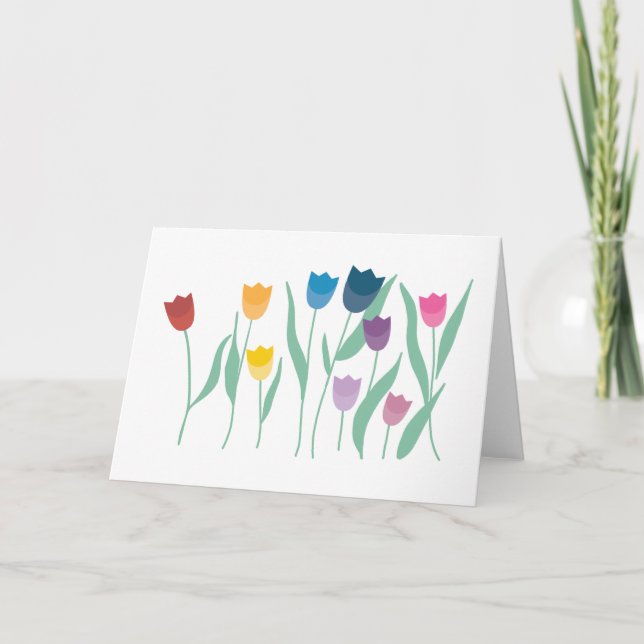 Carte Bordure de tulipe (Devant)