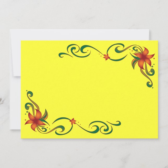Carte Bordure rouge/jaune (Devant)