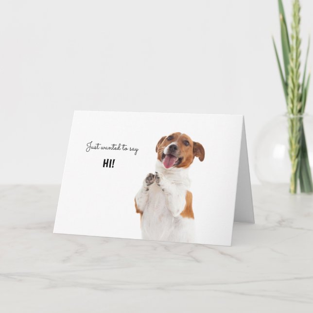 Carte Boris - Jack Russell Terrier - Je dis bonjour ! (Devant)