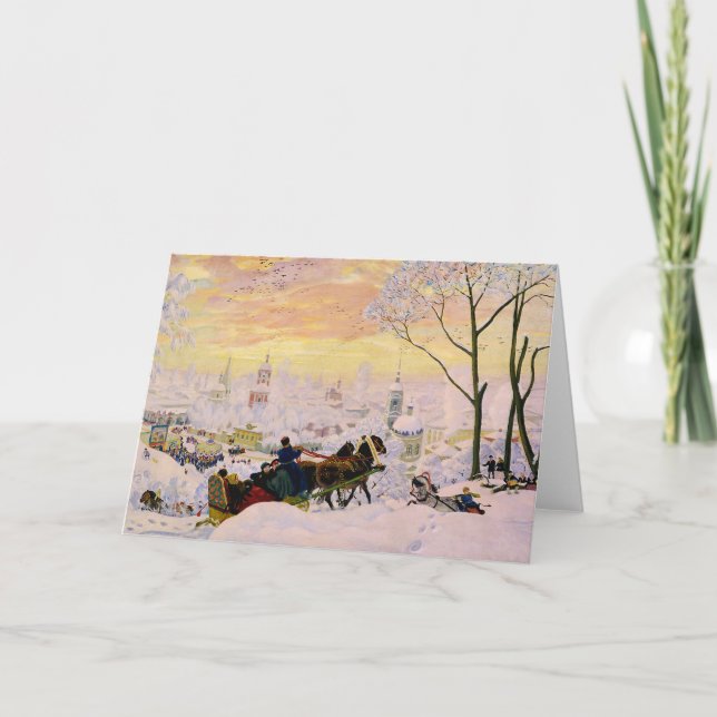 Carte Boris Kustodiev Pancake Week CC0453 (Devant)