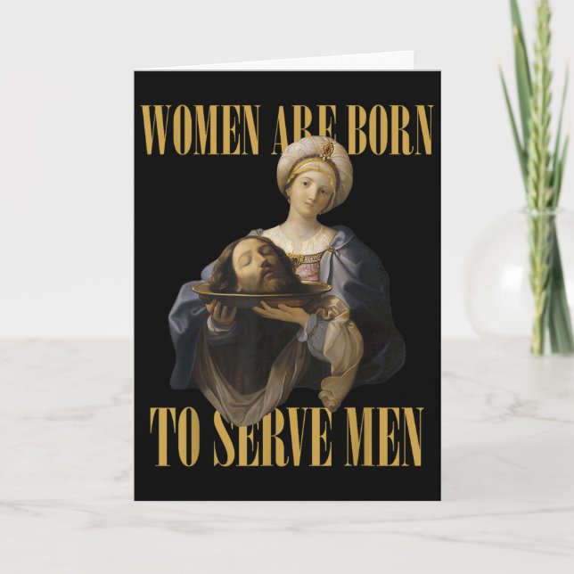 Carte Born To Serve Men Christian Boss Girl Motivational (Devant)