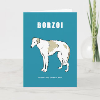 Carte Borzoi Greeting
