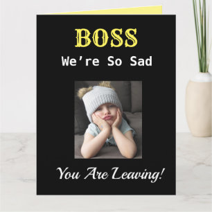 Carte Boss Big So Tad Retraite mignonne Grumpy Girl