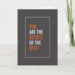 Carte Boss's Day, Best of the Best