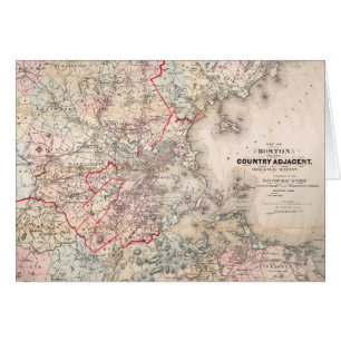 Carte : Boston, 1883