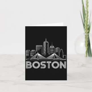 Carte Boston Skyline Retro Vintage City Lovers 