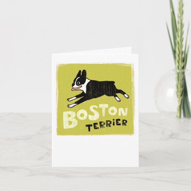 Carte Boston Terrier (Devant)