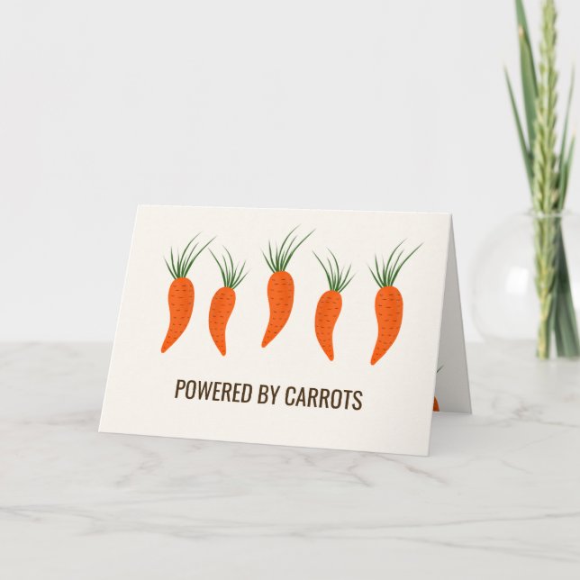 Carte Botanical Carrots Collection Birthday (Devant)