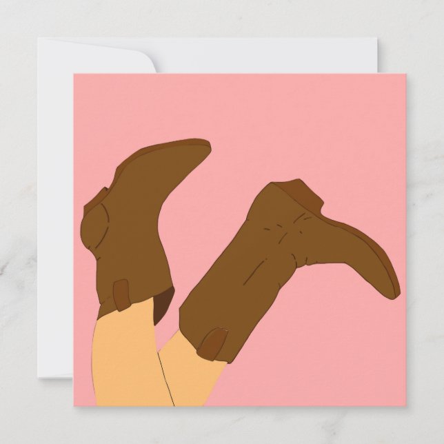 Carte Bottes Cowboy (Devant)