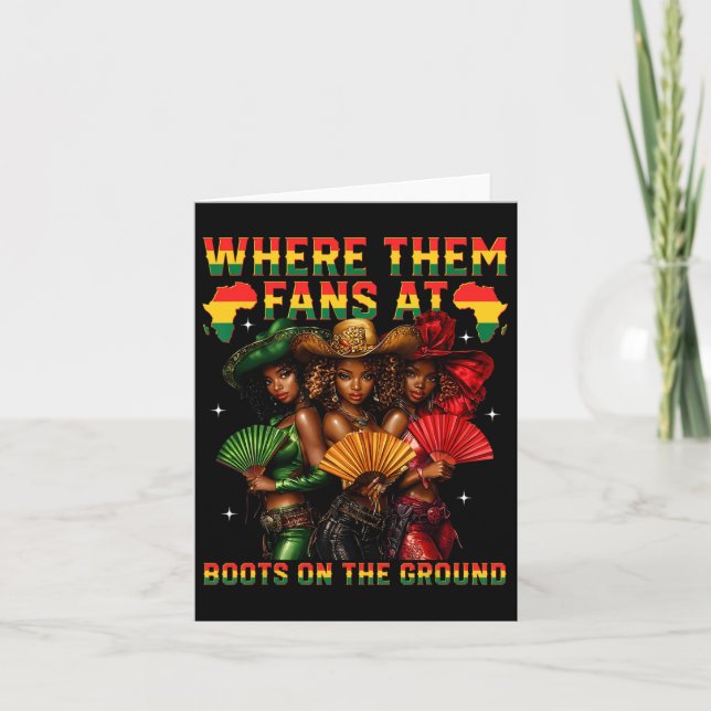 Carte Bottes Sur Le Terrain Junetten Cowgirl Où Ils (Devant)