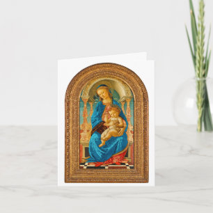 Carte Botticelli (1445-1510) Madonna & Child Enthroned