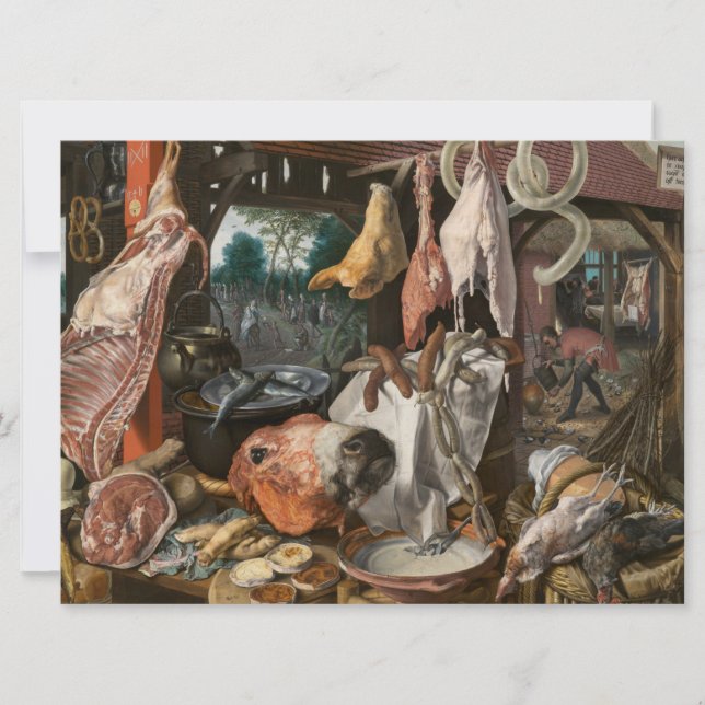 Carte Boucher's Stall (par Pieter Aertsen) (Devant)