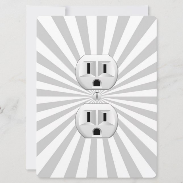 Carte Bouchon électrique Mur Outlet Fun Personnaliser Ce (Devant)