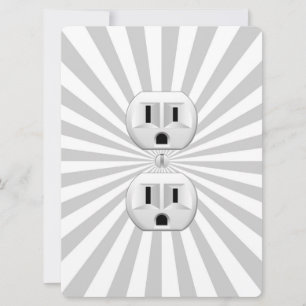 Carte Bouchon électrique Mur Outlet Fun Personnaliser Ce