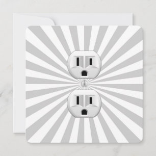 Carte Bouchon électrique Mur Outlet Fun Personnaliser Ce