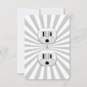 Carte Bouchon électrique Mur Outlet Fun Personnaliser Ce