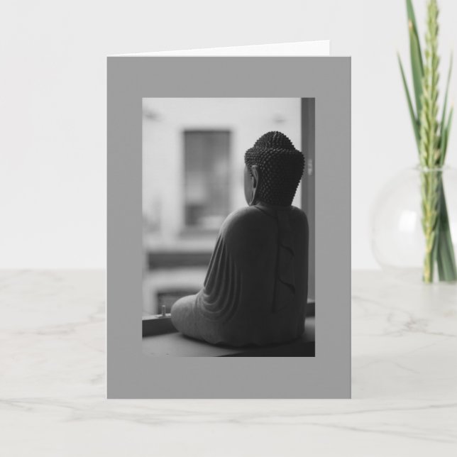 Carte Bouddha assis dans la méditation (Devant)