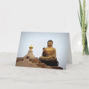 Carte Bouddha dans la lumière la photographie