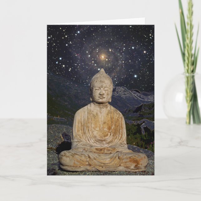 Carte Bouddha et les étoiles (Devant)