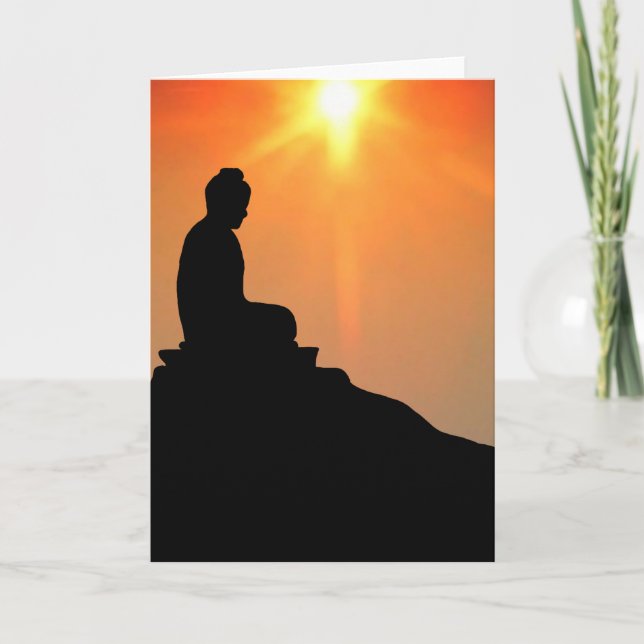 Carte Bouddha méditant (Devant)