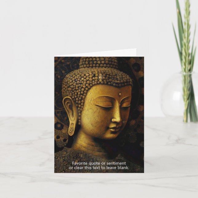 Carte Bouddha, Méditation Spirituelle (Devant)