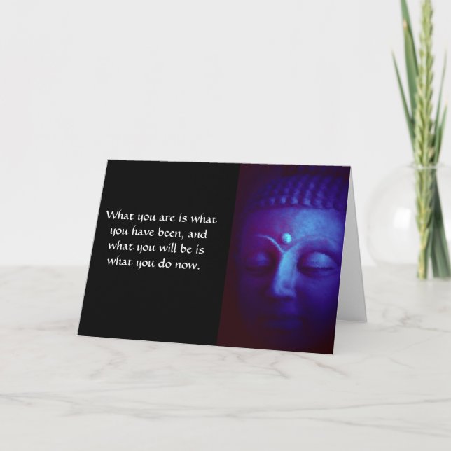 Carte Bouddha paisible (Devant)
