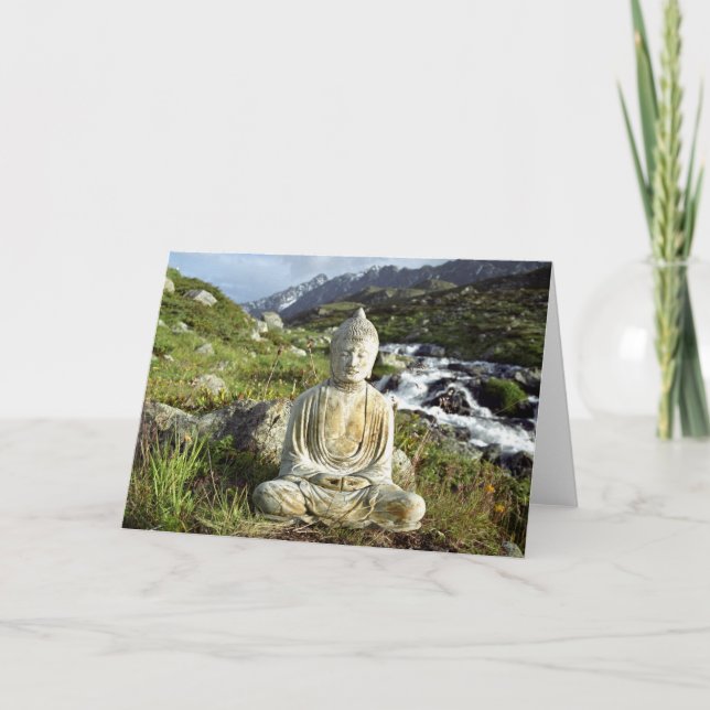 Carte Bouddha par un flux (Devant)