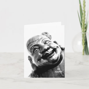 Carte Bouddha riant/