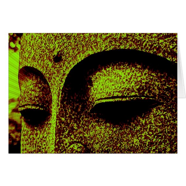 Carte Bouddha Vert (Devant horizontal)
