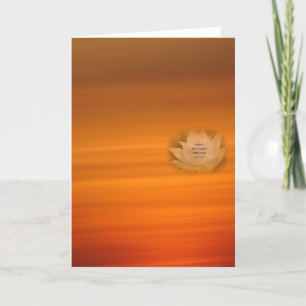 Carte bouddhiste SGI avec Lotus & Nam Myoho Renge 