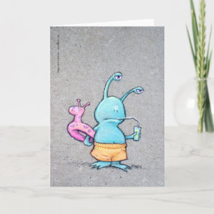 Carte boue à la plage