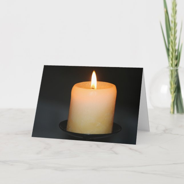 Carte bougie (Devant)