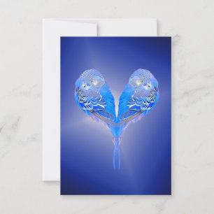 Carte Bougie bleue