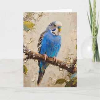 Carte Bougie bleue