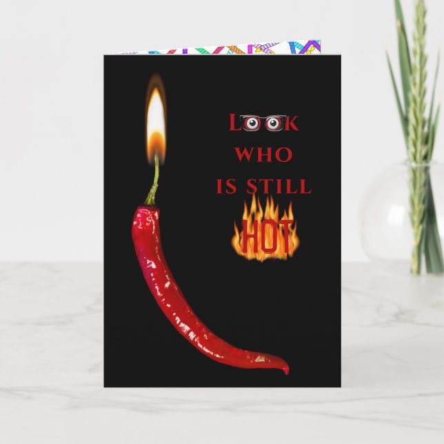 Carte Bougie d'anniversaire Red Pepper (Devant)