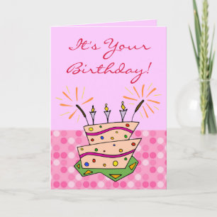 Carte Bougies à gâteau Whimsical Joyeux anniversaire