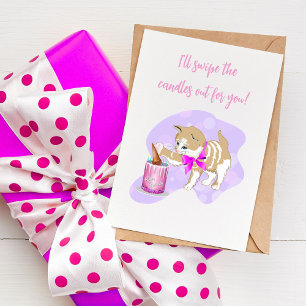 Carte Bougies De Gâteau À L'Anniversaire