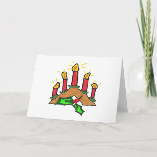 Carte Bougies de l'Avent de Noël