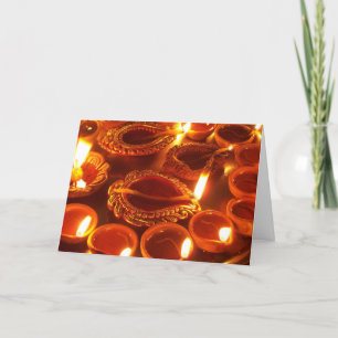 Carte bougies diwali diya