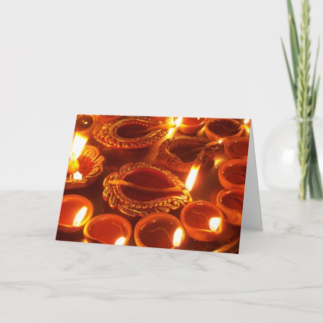 Carte bougies diwali diya (Devant)