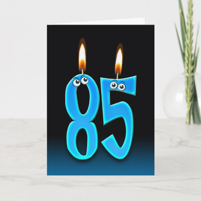 Carte Bougies du 85e anniversaire (Devant)