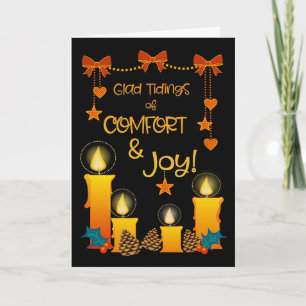 Carte Bougies, vaches, Coeurs