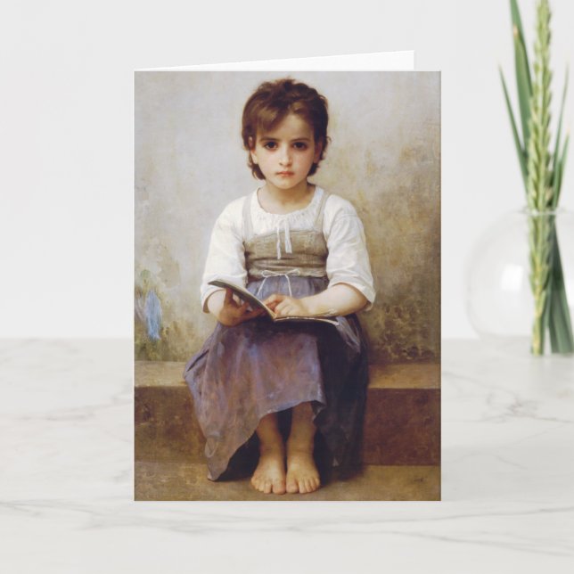 Carte Bouguereau La Dure Fiche De Salutation (Devant)